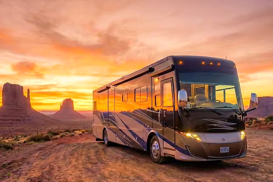 Class A motorhome at a Phoenix, AZ RV Rentals