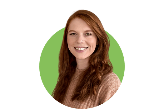 Headshot of Hannah E. Rimes, registered dietitian at Sensibly Sprouted