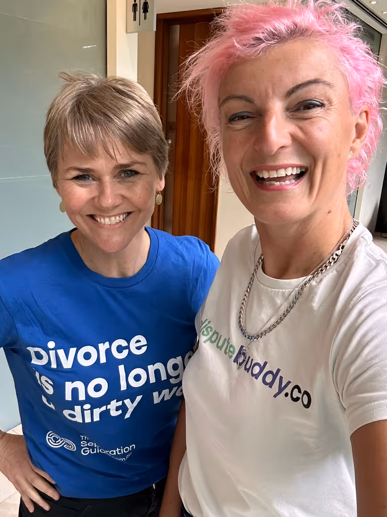 Jenny Rudd with Angela Harbinson of Separation Guide.