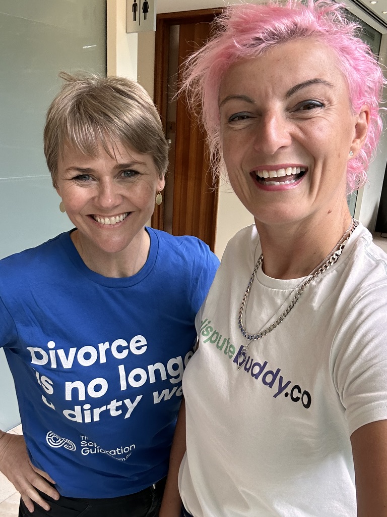 Jenny Rudd with Angela Harbinson of Separation Guide. 