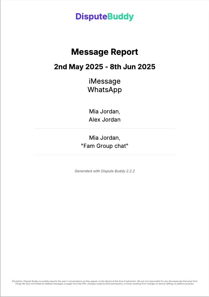Message Report