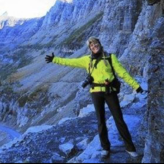 Private investigator Amy Wallace of AW Investigationshikes Glacier National Park in Montana.