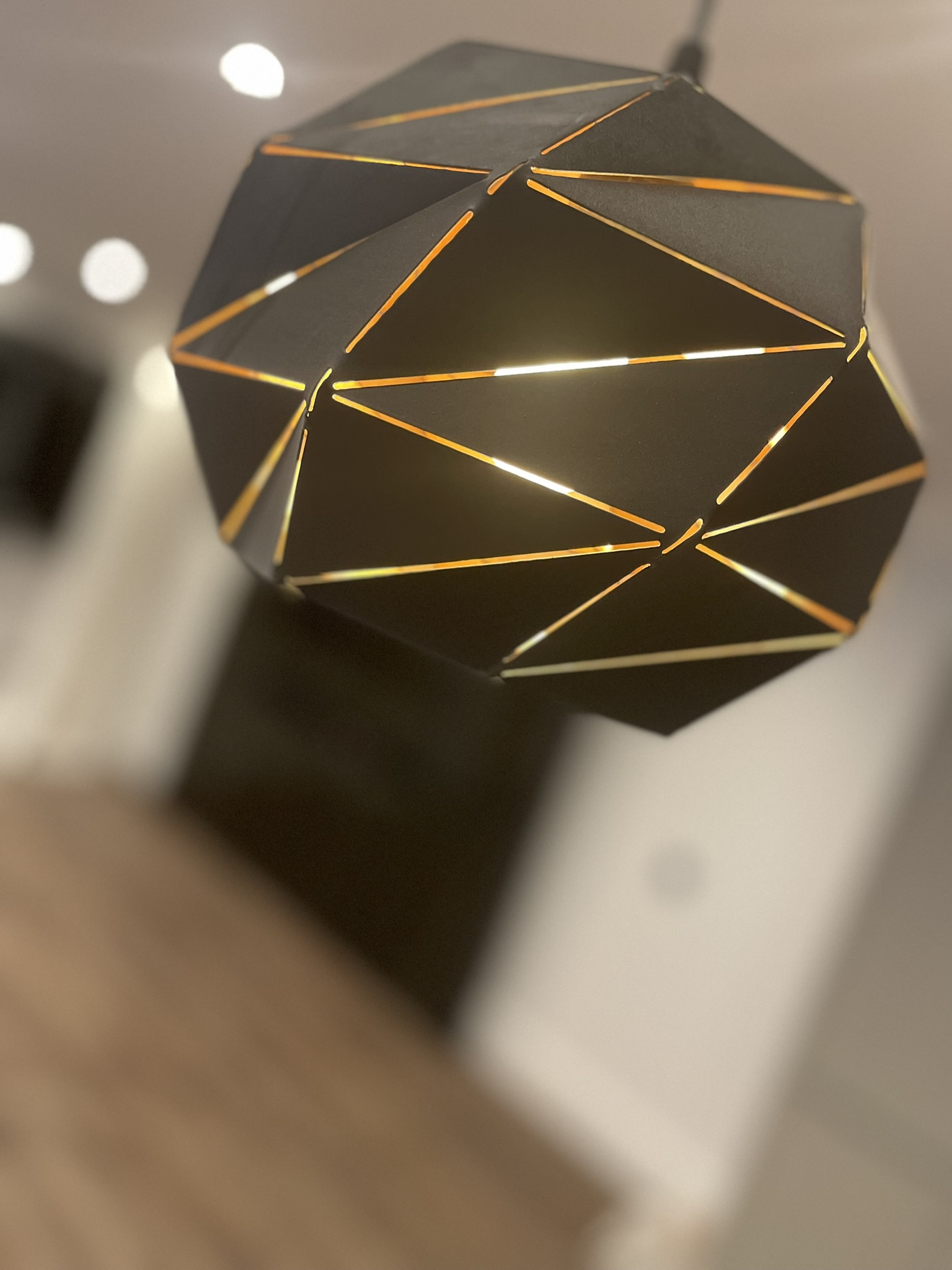Rako smart lighting pendant fixture installed by Horizon Home Cinema