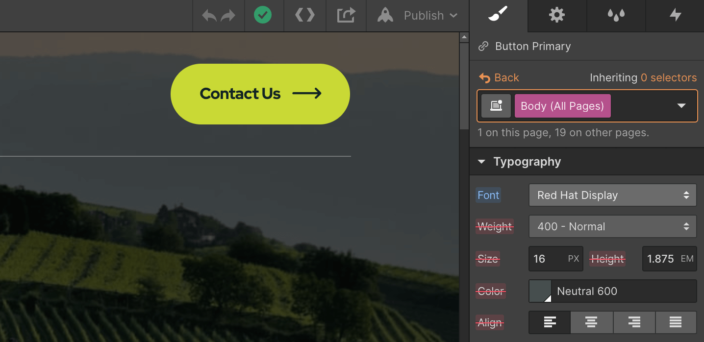 Typography  - Farm Webflow Template