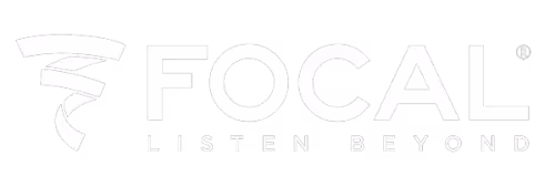 Focal logo with stylized spiral icon and the tagline 'Listen Beyond'.