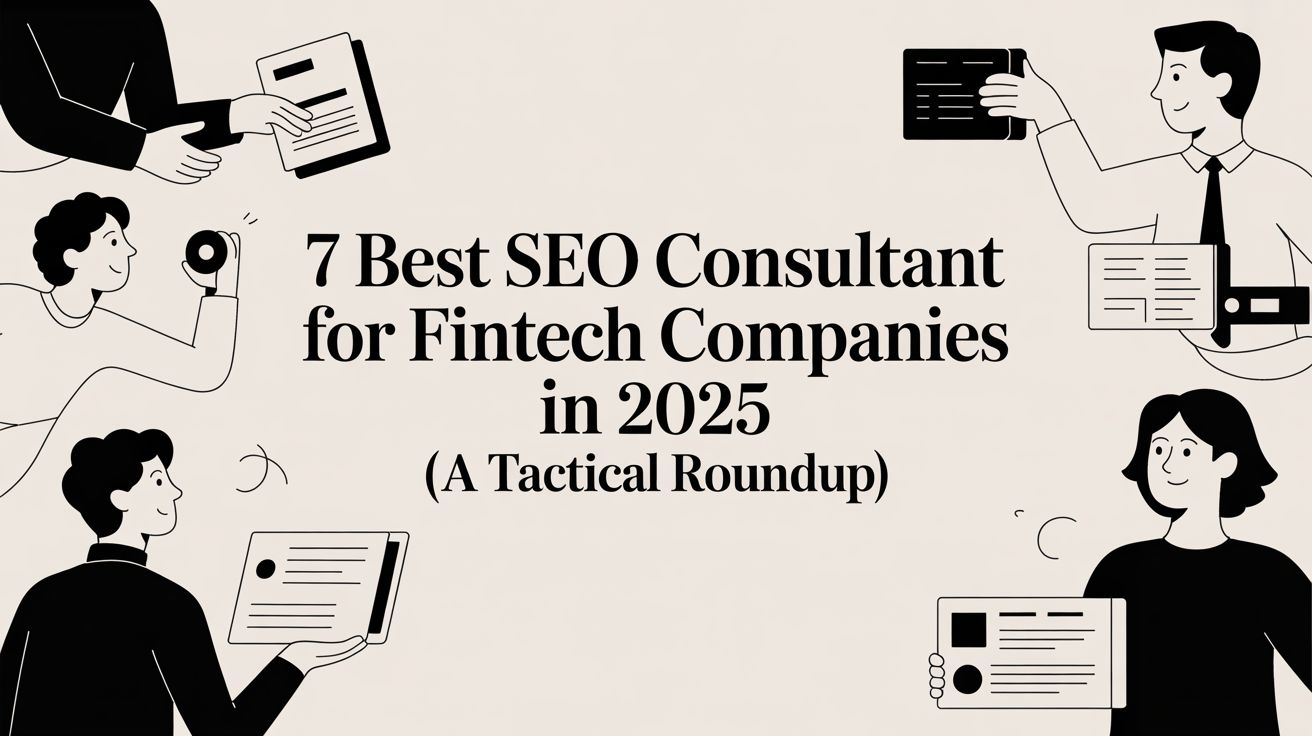 7 Best SEO Consultant for FinTech Companies in 2025 (A Tactical Roundup)