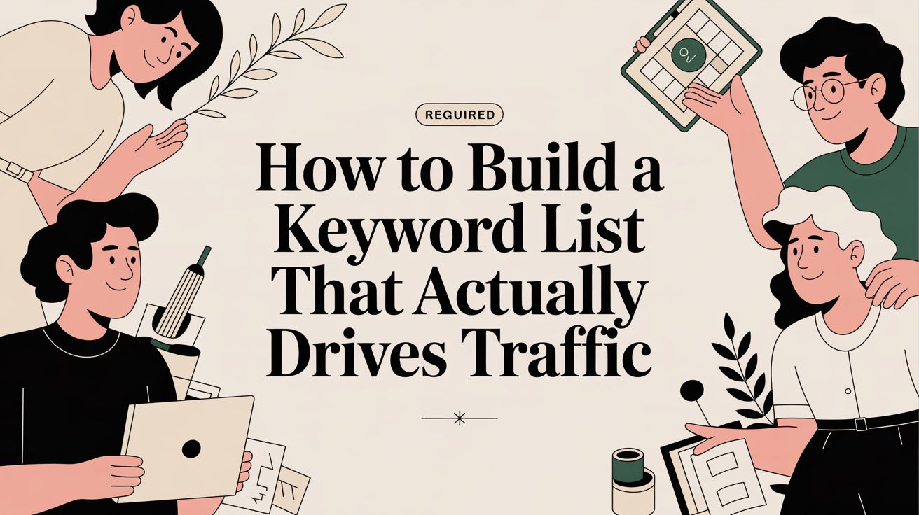 How to Build a Keyword List That Actually Drives Traffic