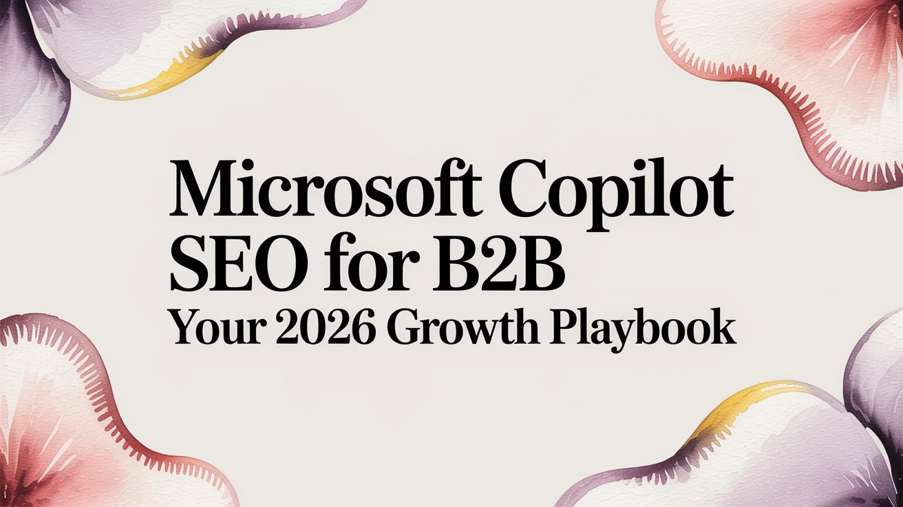 Microsoft Copilot SEO for B2B Your 2026 Growth Playbook
