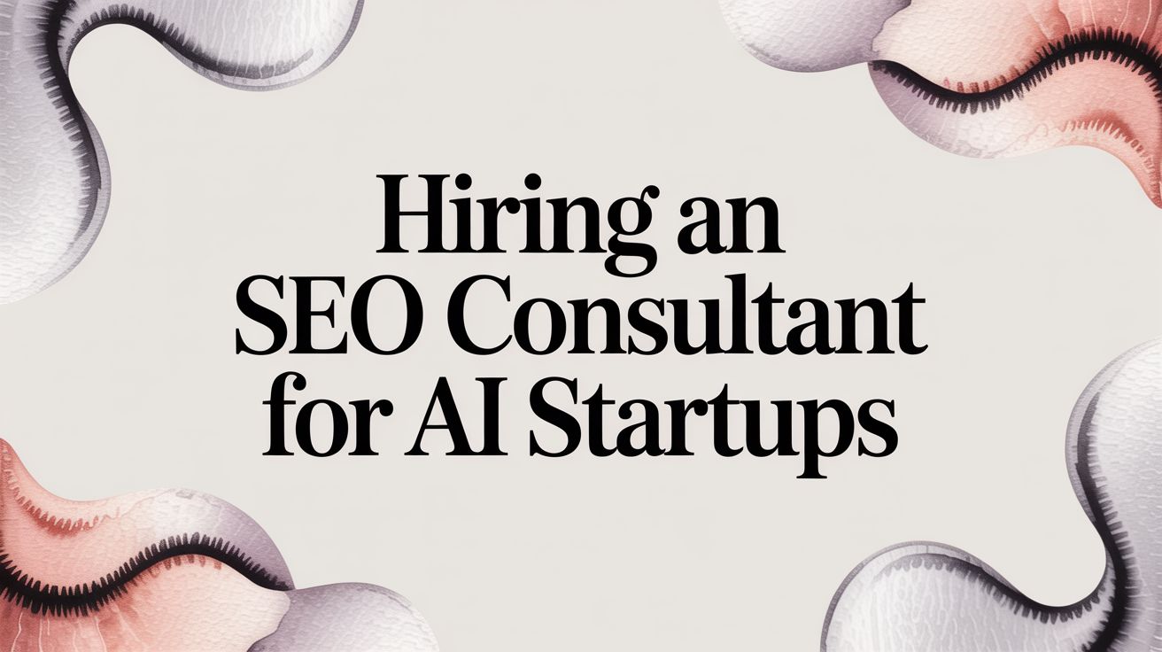 Hiring an SEO Consultant for AI Startups