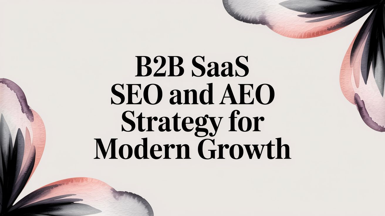 B2B SaaS SEO and AEO Strategy for Modern Growth