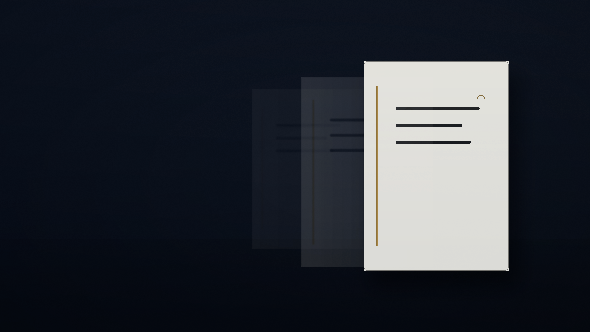 Fading white citation documents on a dark navy field, illustrating AI citations disappearing after 30 days
