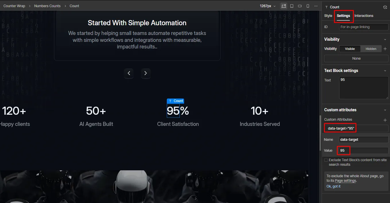 Custom Counter Image