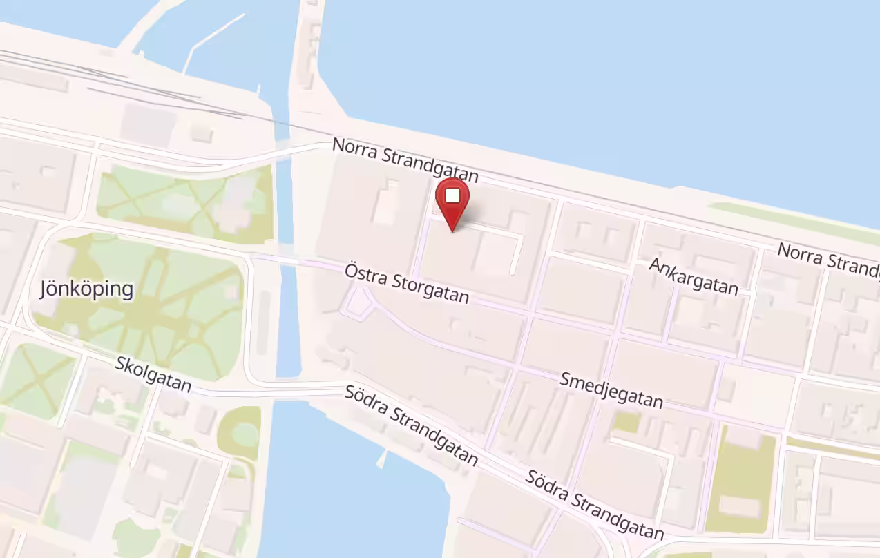 Karta över Jönköping