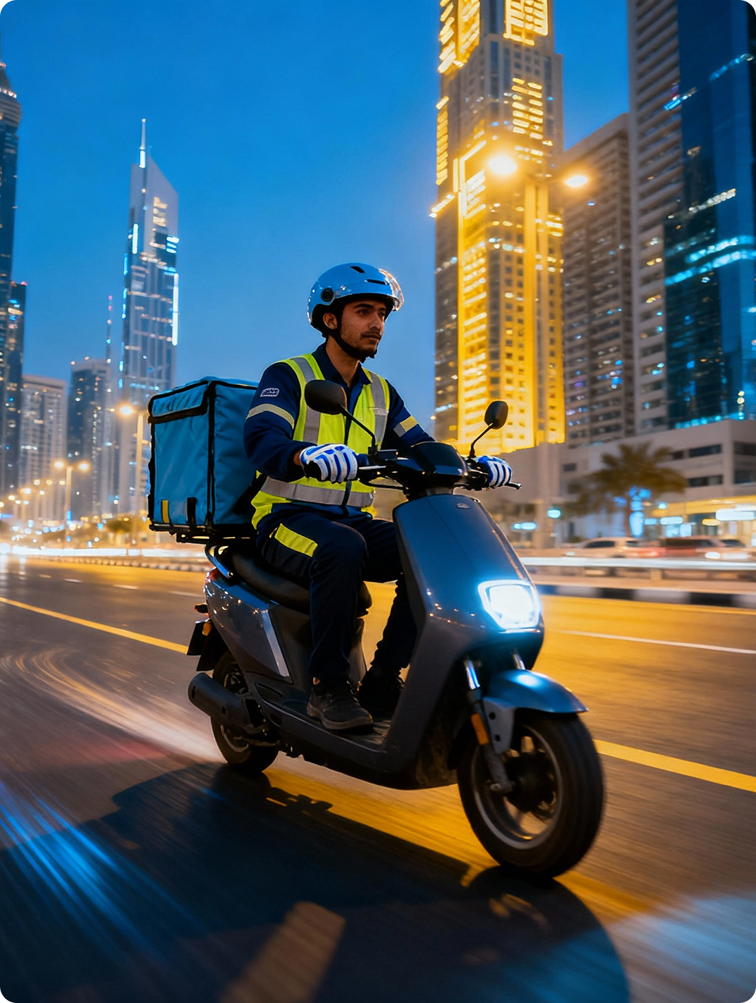 Top view of a cargo ship
