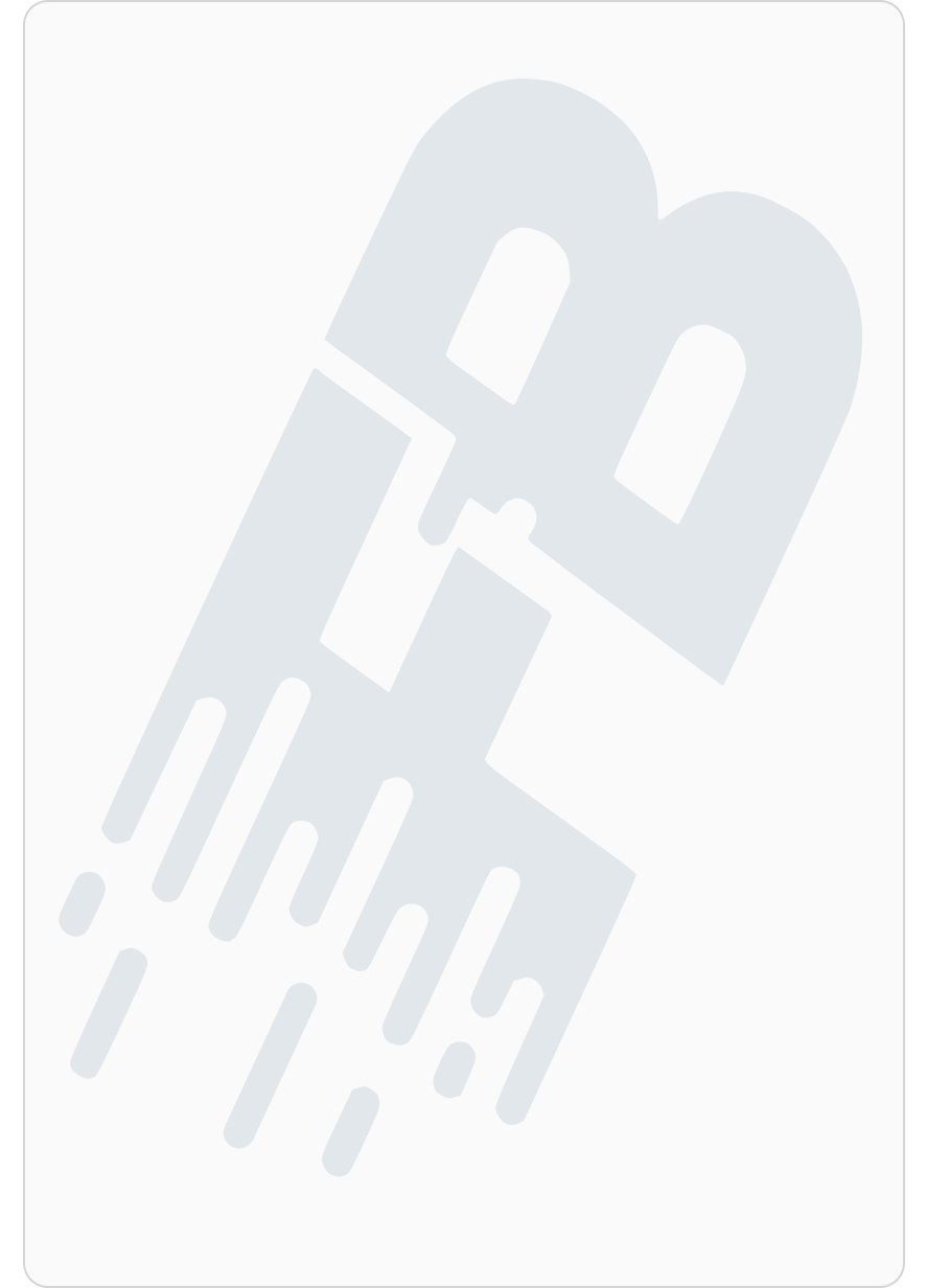 Stylized letter B with vertical lines extending downward, creating a dynamic, flowing effect.