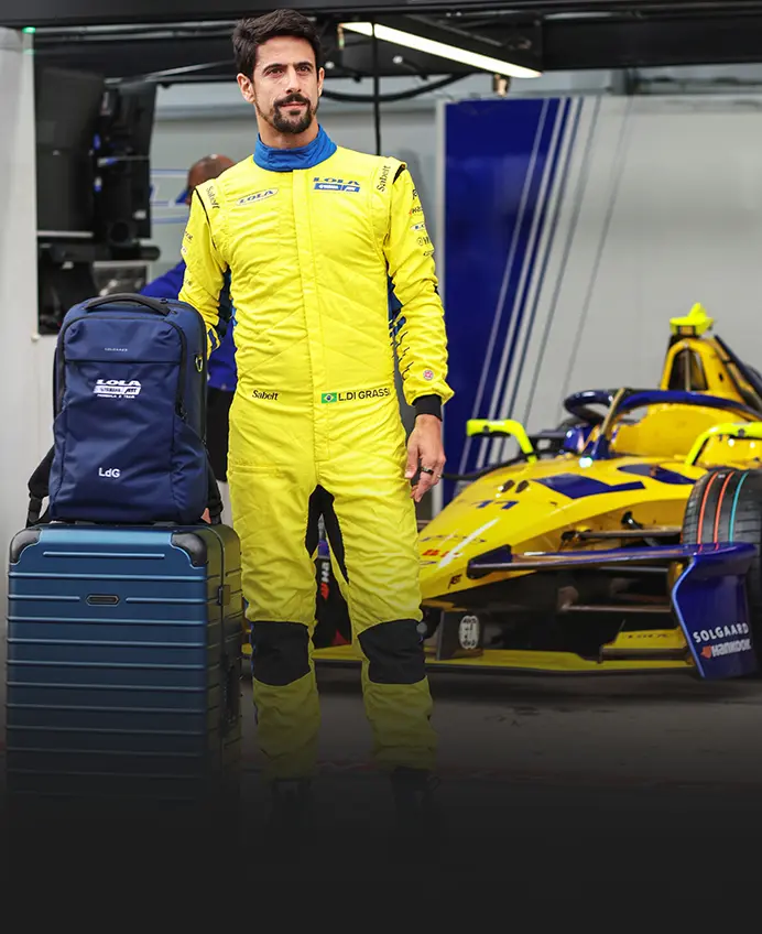 Lucas di Grassi discussing Solgaard sustainability and quality