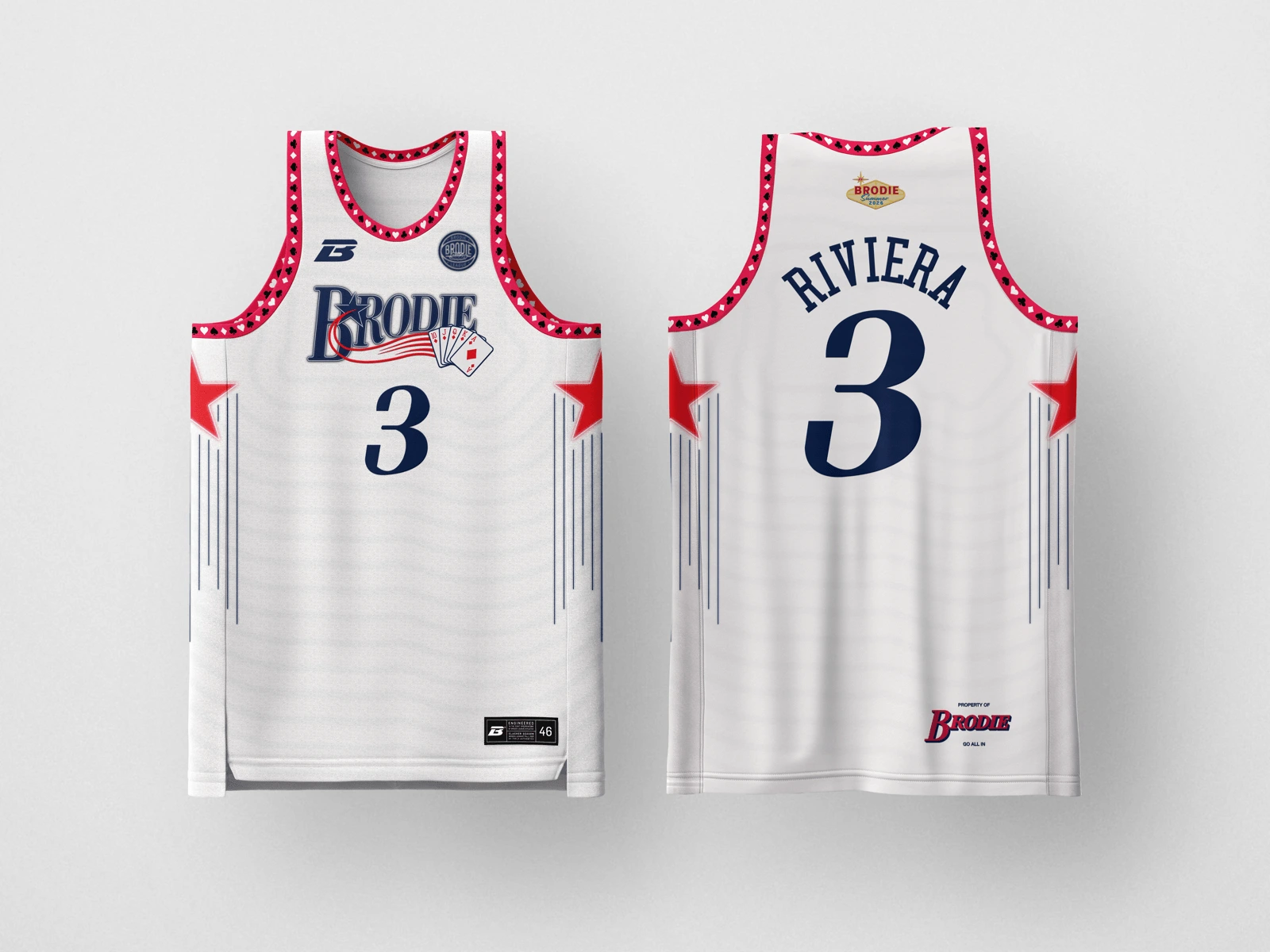 Brodie Rec League Philadelphia day edition jersey — custom basketball uniform for the recreational league