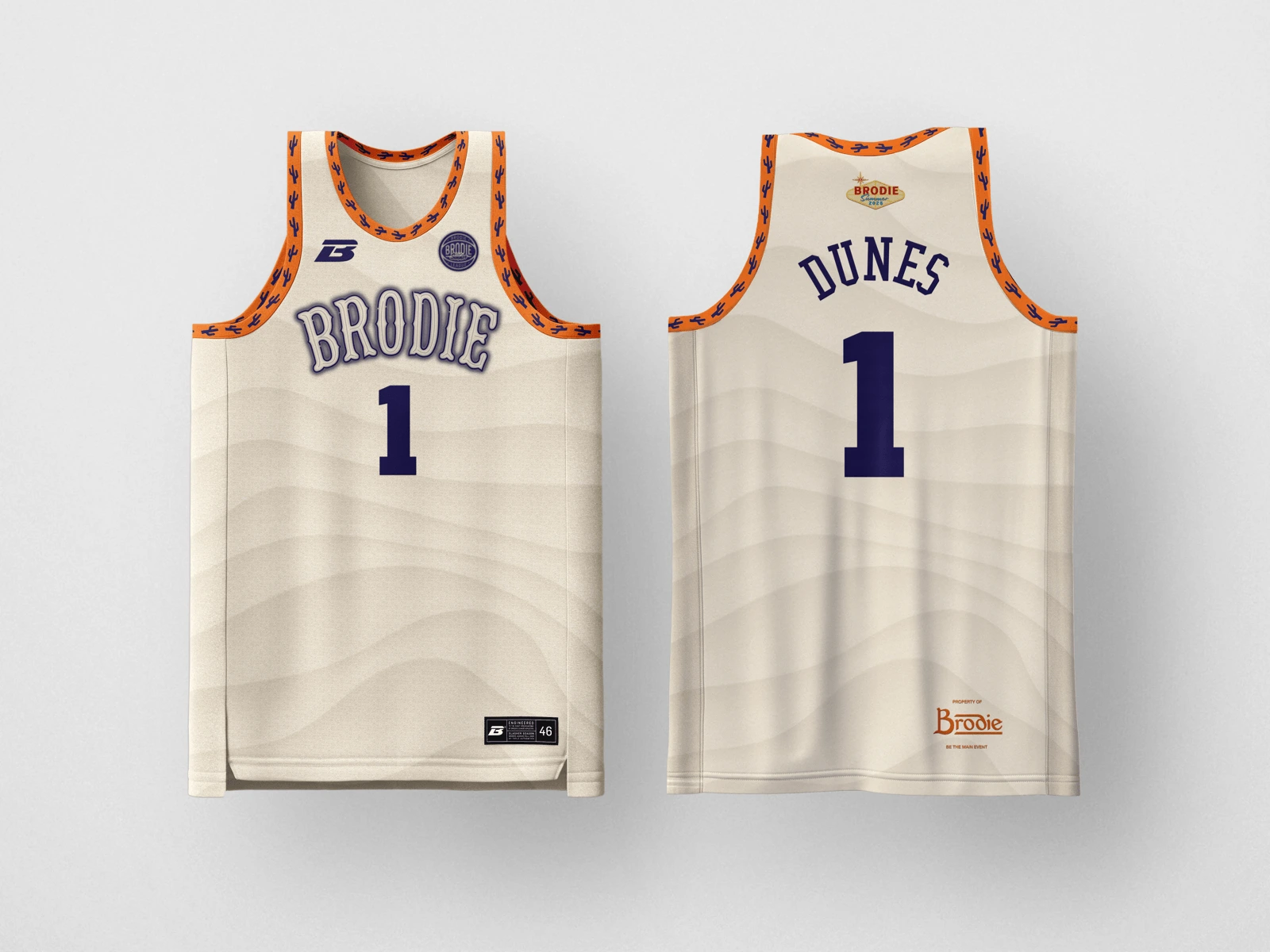 Brodie Rec League Phoenix day edition jersey — custom basketball uniform for the recreational league