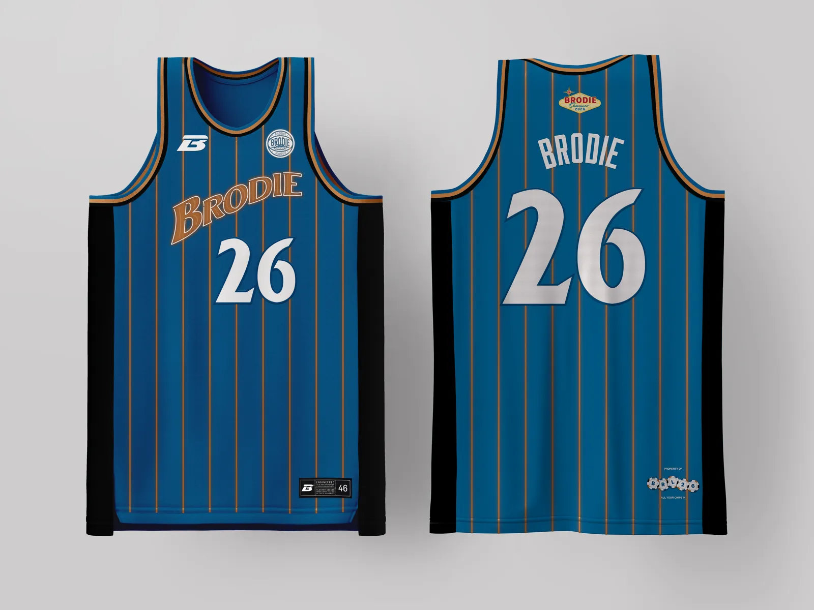 Brodie Rec League Washington DC jersey — custom basketball uniform for the recreational league