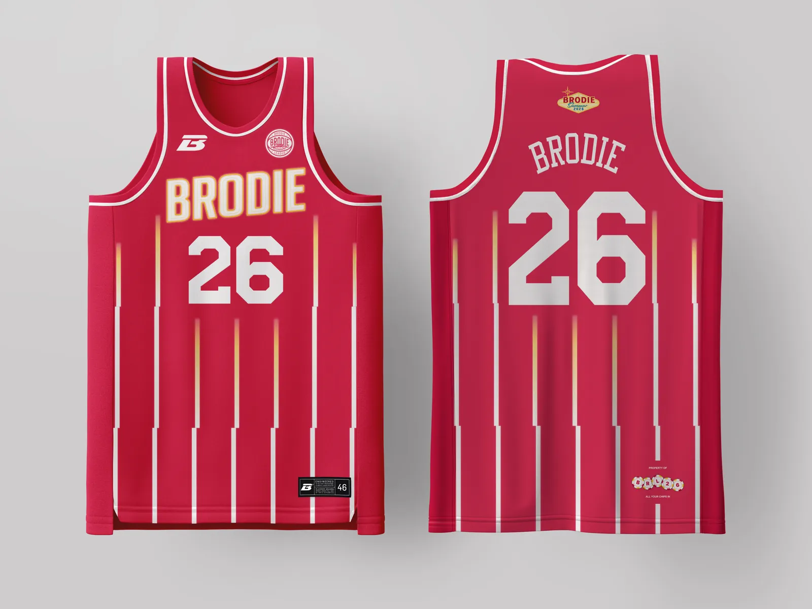 Brodie Rec League Houston jersey — custom basketball uniform for the recreational league