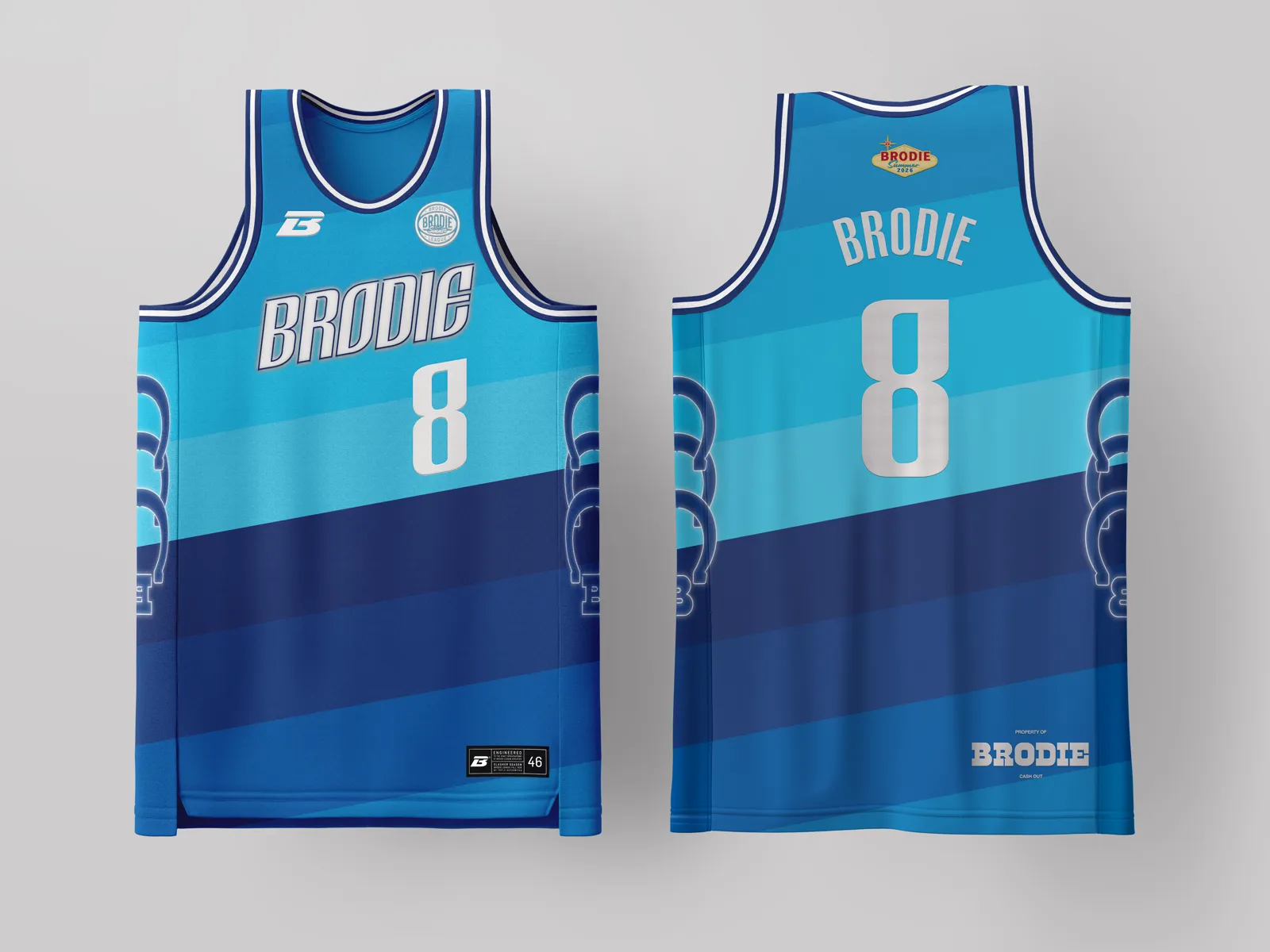 Brodie Rec League Dallas jersey — custom basketball uniform for the recreational league