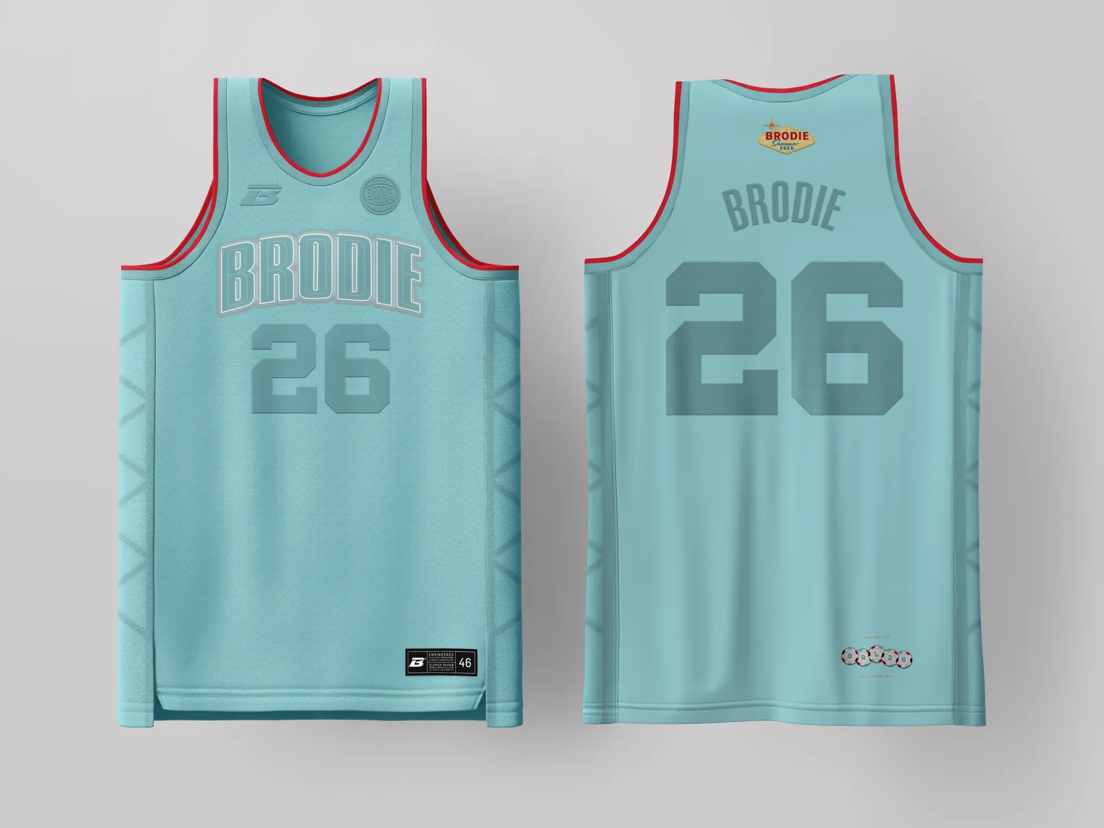 Brodie Rec League Detroit jersey — custom basketball uniform for the recreational league