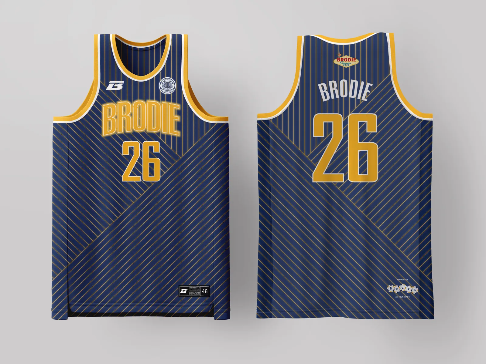 Brodie Rec League Indianapolis jersey — custom basketball uniform for the recreational league