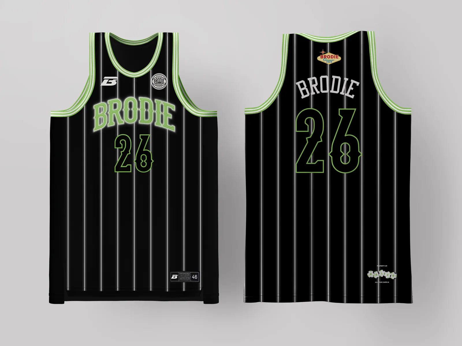 Brodie Rec League New Orleans jersey — custom basketball uniform for the recreational league