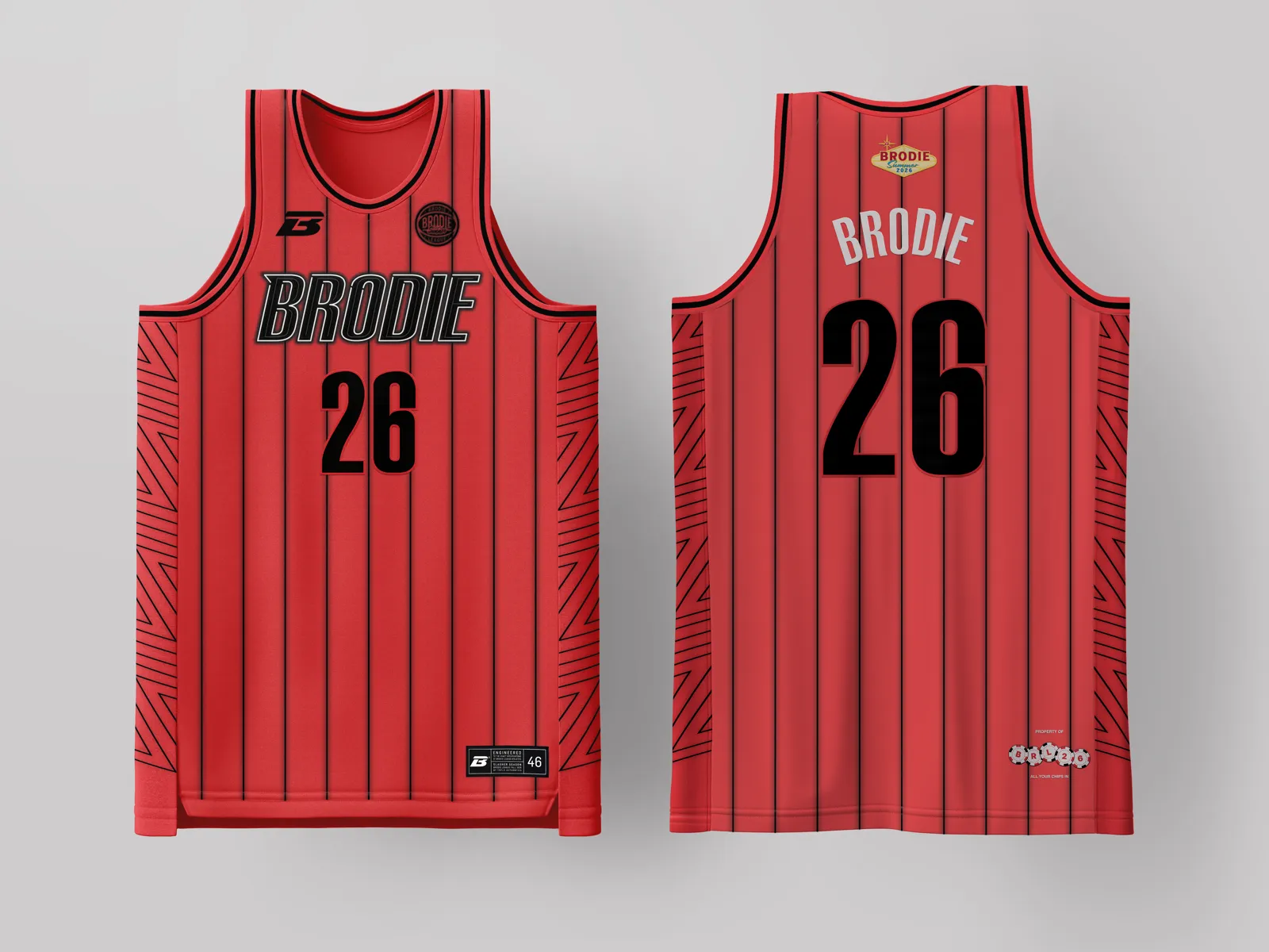 Brodie Rec League Portland jersey — custom basketball uniform for the recreational league