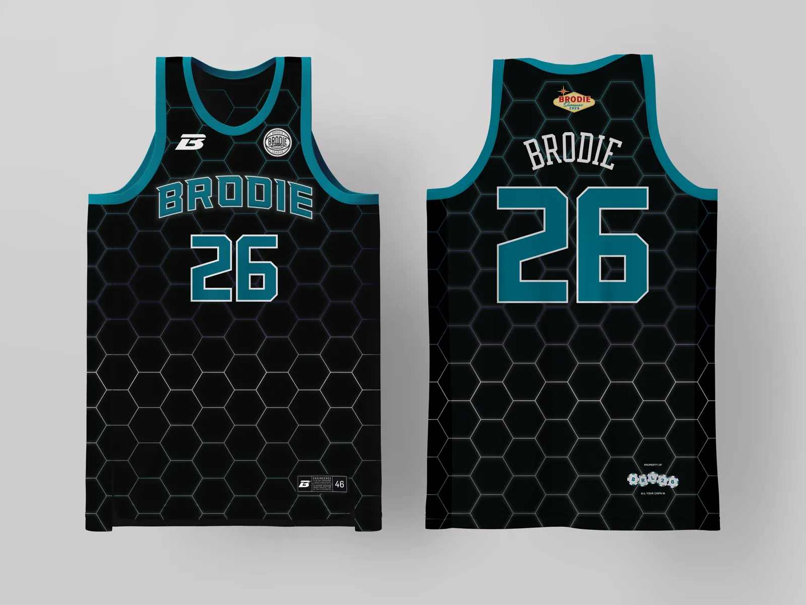 Brodie Rec League Charlotte jersey — custom basketball uniform for the recreational league
