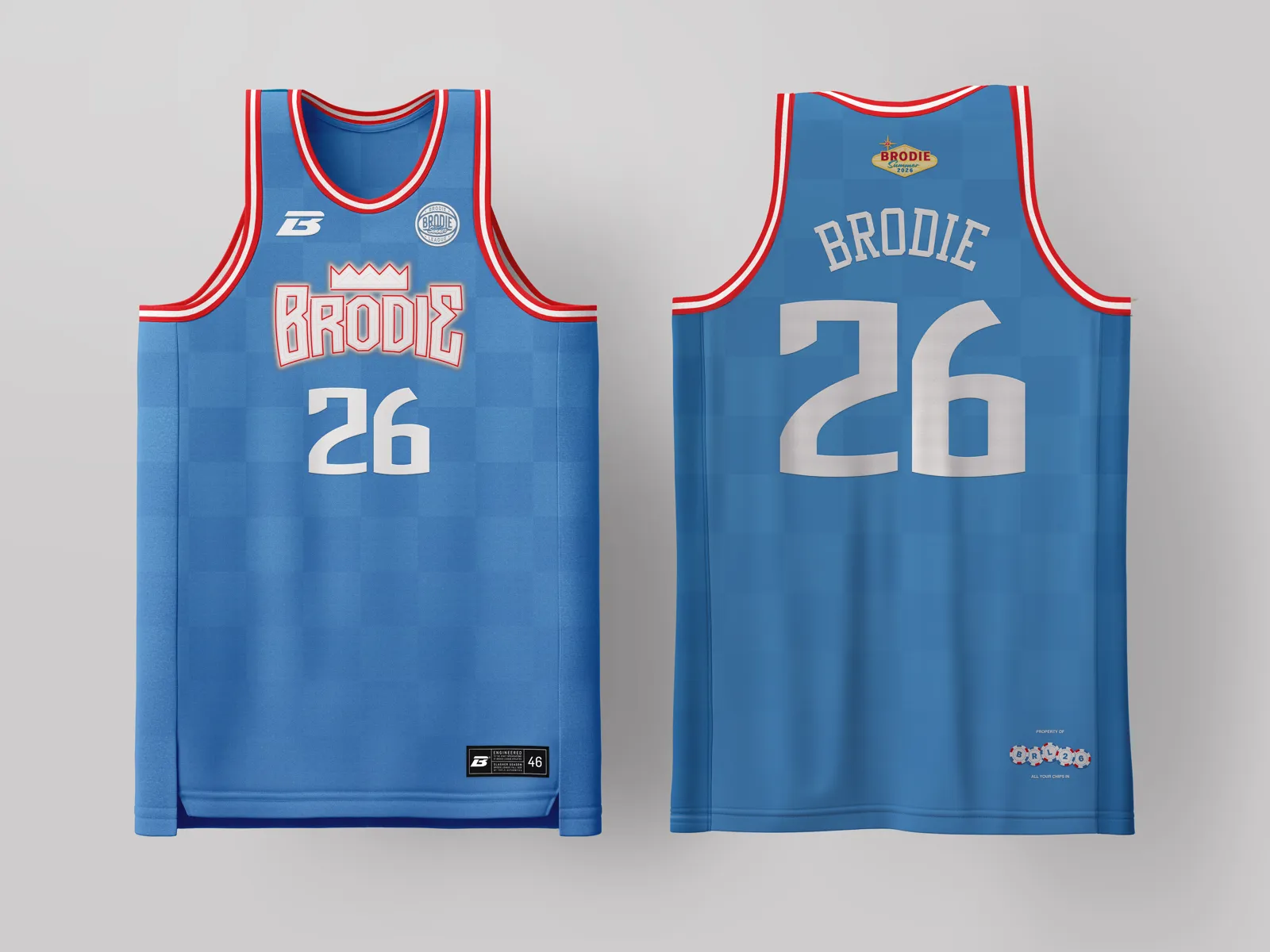 Brodie Rec League Sacramento jersey — custom basketball uniform for the recreational league