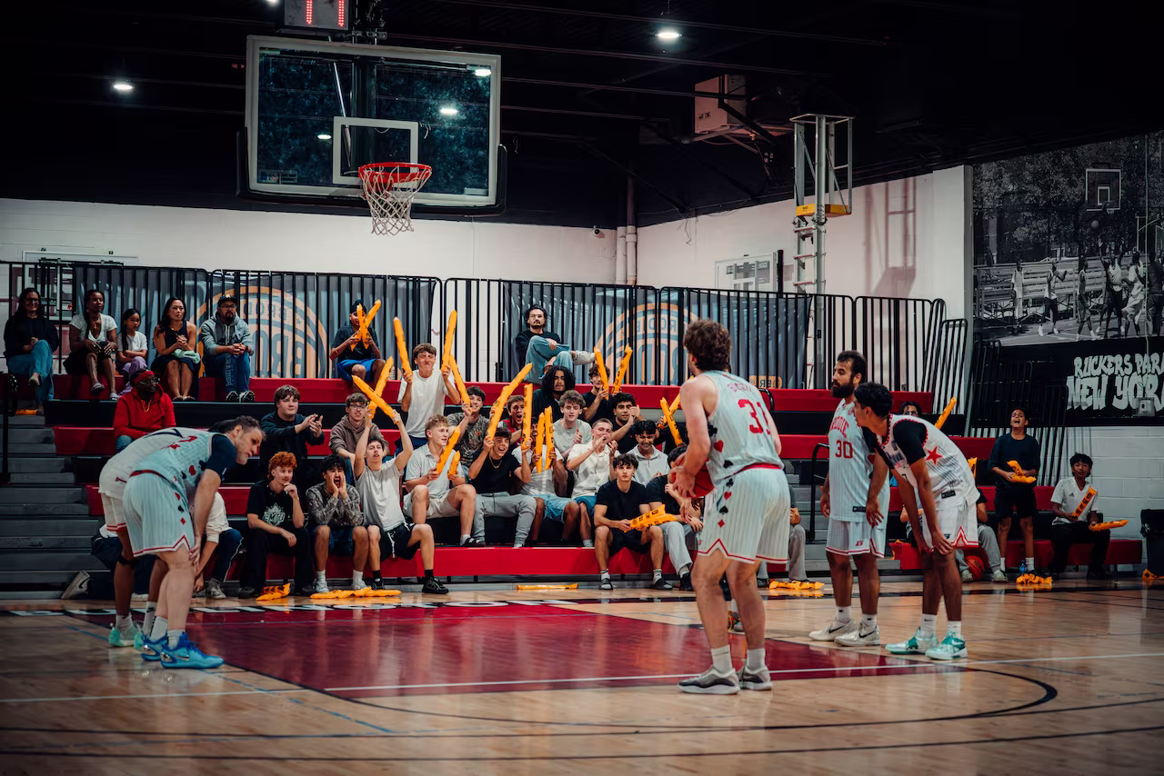 BRODIE venue courtside with branding