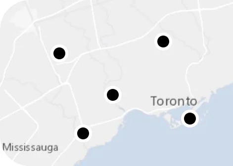 Map of BRODIE courts