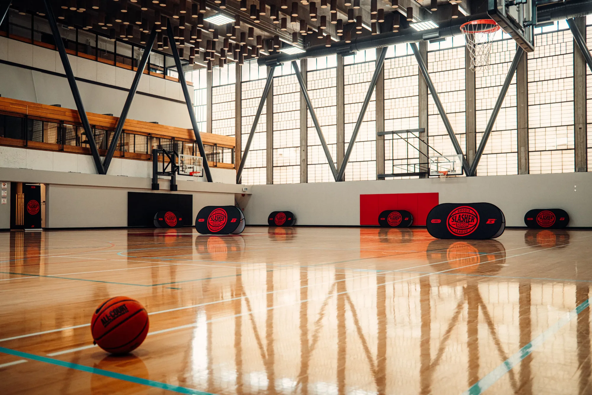 Basketball court at SFU Burnaby