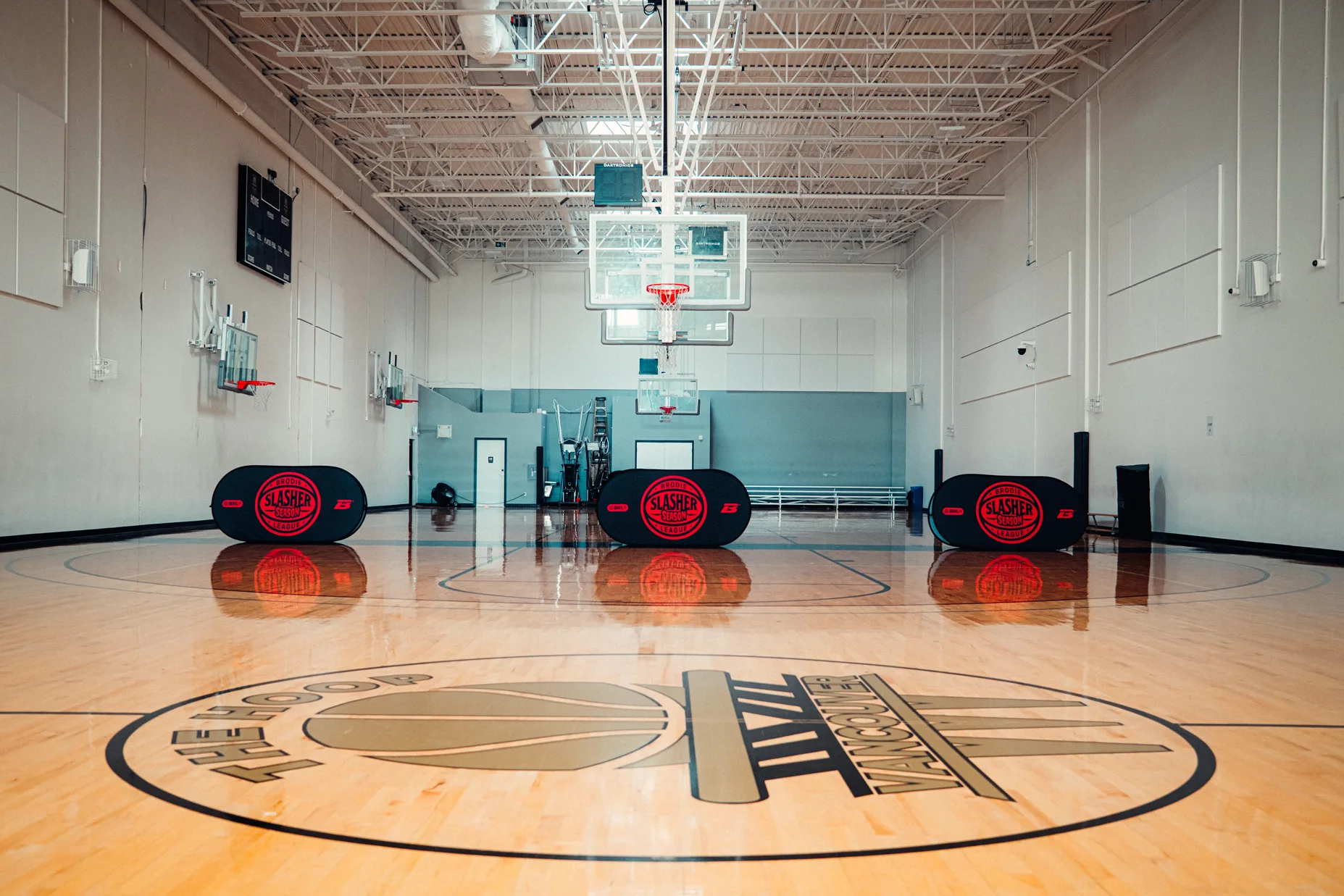 Basketball court at The Hoop Vancouver in Richmond