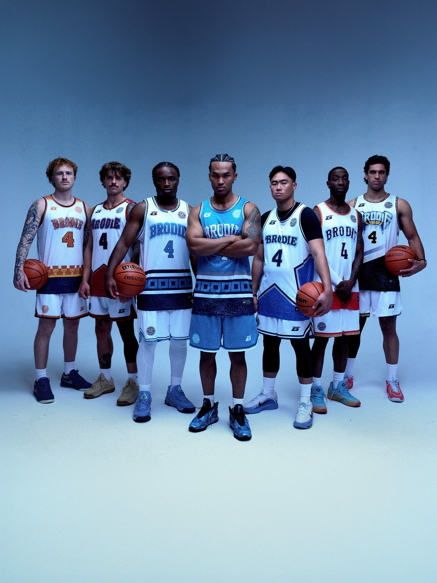 BRODIE athletes in their jerseys