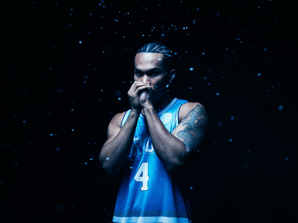 Coldest Winter athlete in a blue jersey