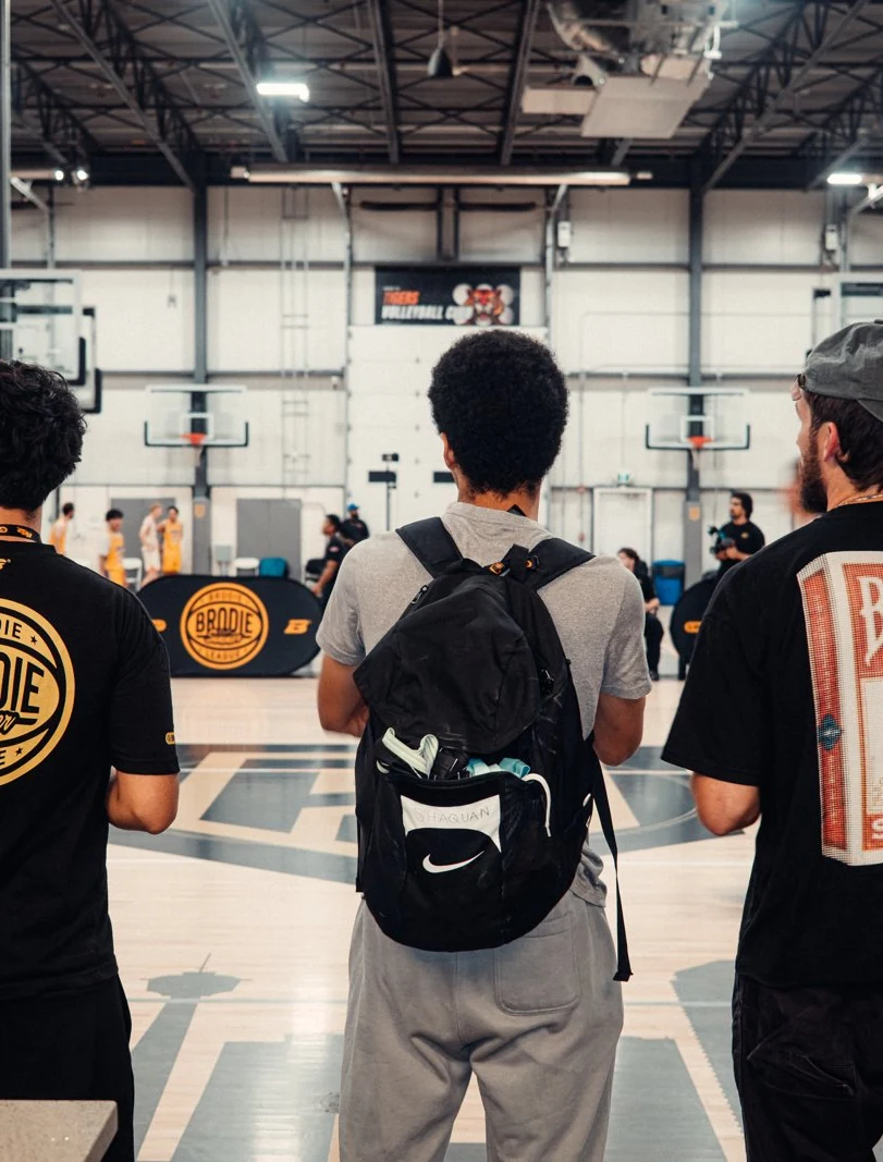 BRODIE athletes on the court during a game night