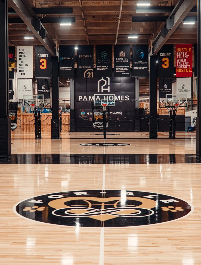 Basketball courts inside a BRODIE venue