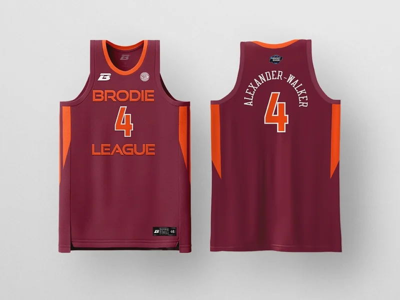 HOKIES jersey, front and back