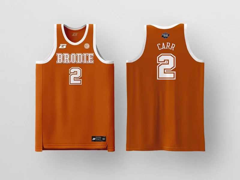 LONGHORNS jersey, front and back