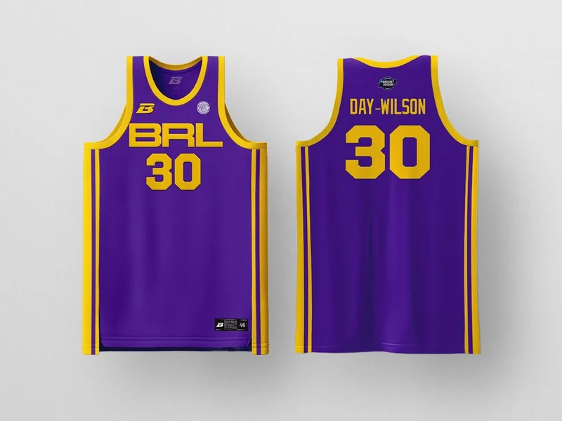 LSU jersey, front and back