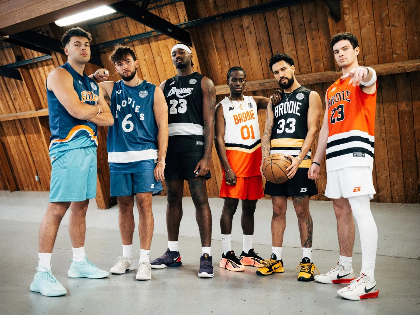 Six BRODIE athletes in league jerseys