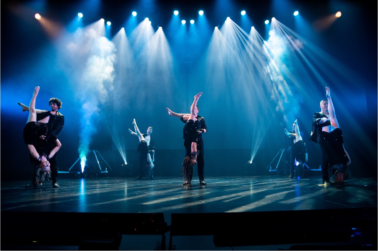 image of a film production set outdoors