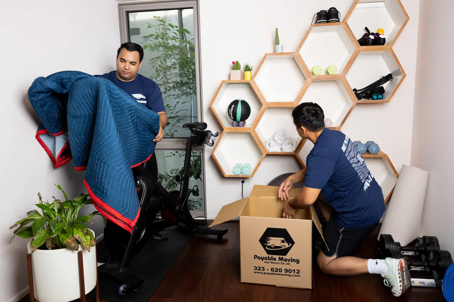 Local moving service handling boxes and large furniture