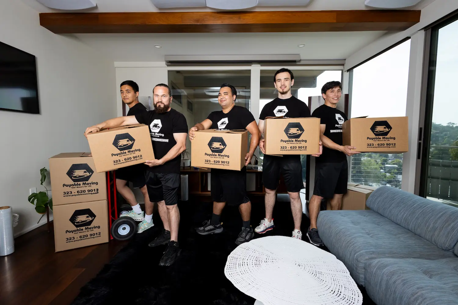 Professional movers assisting with a smooth apartment move