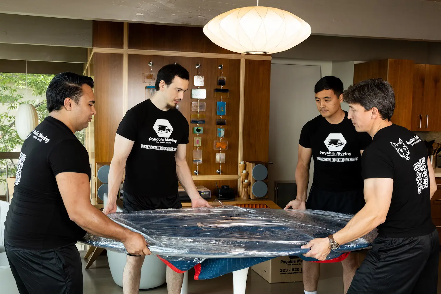 Efficient moving service handling a residential move