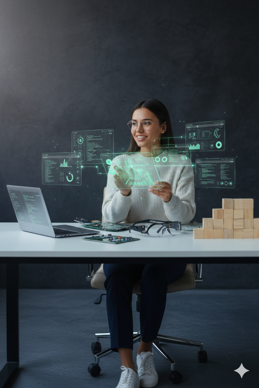 A Lady working on invoice processing