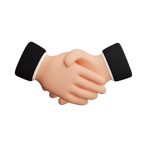 Two hands shaking, symbolizing a handshake or agreement.