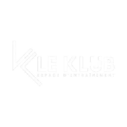 Logo with stylized letters 'LK' followed by text 'LE KLUB ESPACE D'ENTRAÎNEMENT'.